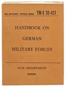 Obal příručky o německých ozbrojených silách