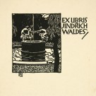 Ex libris Jindich Waldes, devoryt Vojtch Preissig 