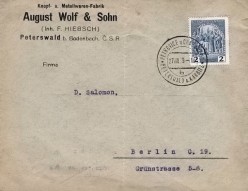 August Wolf & Söhne - firemní obálka August Wolf & Söhne - firemní obálka