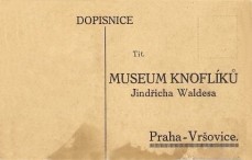 Museum knoflk Jindicha Waldesa - dopisnice