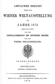 Oficiální přehled vystavovatelů pro Světovou výstavu ve Vídni 1873
