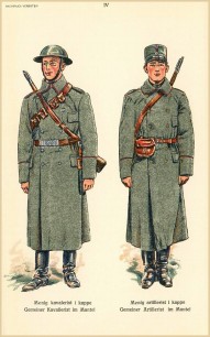 5. voják jízdy a dělostřelec v kabátě