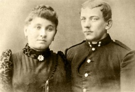 Franz Wolf ml. s manželkou Josephinou, rozenou Püschel (1890)